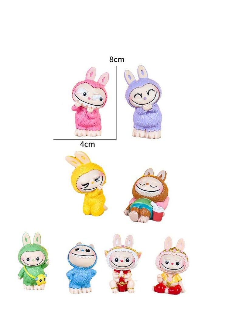 POP MART 8 pcs  POP MART THE MONSTERS labubu Figure Toys For Fans  Series Figures Model Birthday Cake Toppers  - Image 2