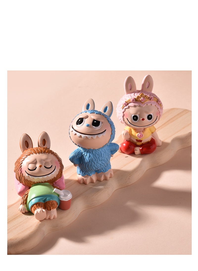 POP MART 8 pcs  POP MART THE MONSTERS labubu Figure Toys For Fans  Series Figures Model Birthday Cake Toppers  - Image 3