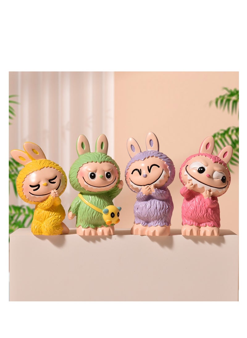 POP MART 8 pcs  POP MART THE MONSTERS labubu Figure Toys For Fans  Series Figures Model Birthday Cake Toppers  - Image 4