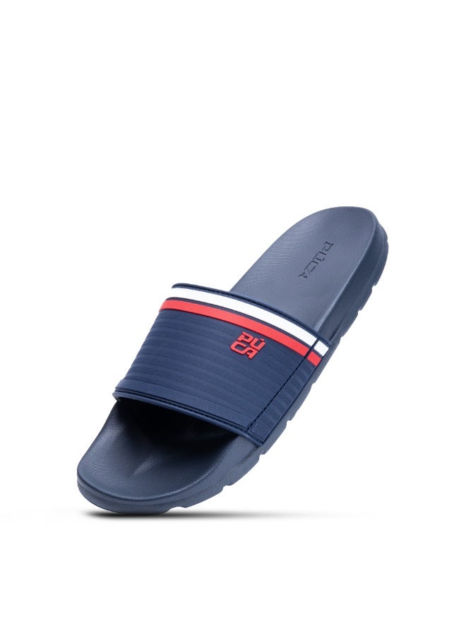 Puca Slider for Men Durable and Light Weight With Maximum Grip Men's Slippers | Slider003 Navy - Image 1
