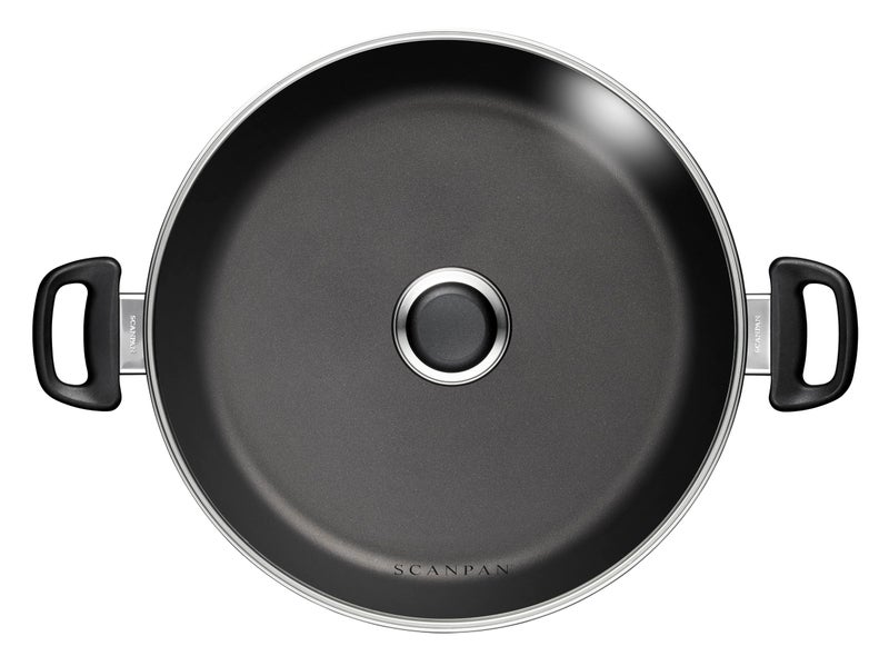 Scanpan Classic 12 1/2 inch (4.25 QT) Nonstick Chef Pan with Lid – Compatible with Gas and Electric Stovetops, Metal Utensil Safe, Oven Safe to 500°F, Dishwasher Safe - Image 3