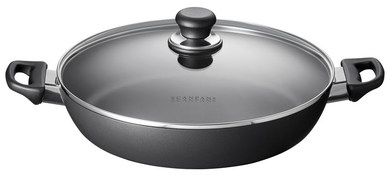 Scanpan Classic 12 1/2 inch (4.25 QT) Nonstick Chef Pan with Lid – Compatible with Gas and Electric Stovetops, Metal Utensil Safe, Oven Safe to 500°F, Dishwasher Safe - Image 2