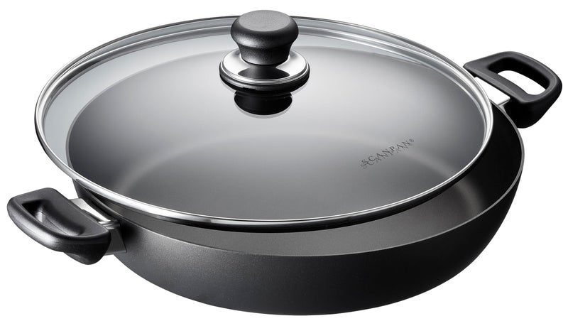 Scanpan Classic 12 1/2 inch (4.25 QT) Nonstick Chef Pan with Lid – Compatible with Gas and Electric Stovetops, Metal Utensil Safe, Oven Safe to 500°F, Dishwasher Safe - Image 4