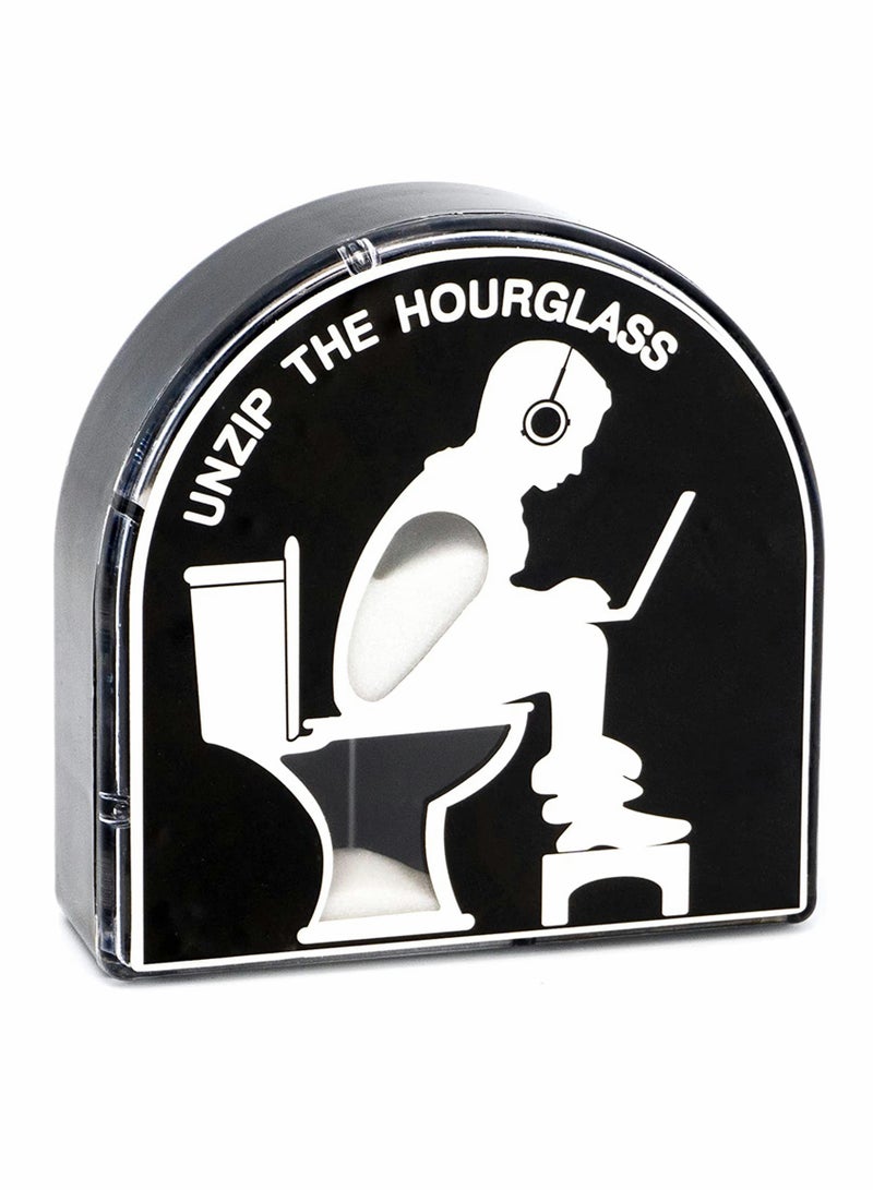 Excefore Hourglass Timer 5 Minutes Toilet Timer Fashion Ornament Creative Toilet Hourglass Gifts for Men Husband Him Boyfriend Dad - Image 1