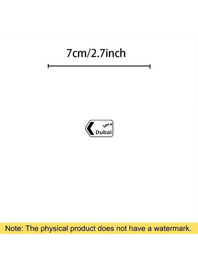 clooudiss Dubai Car Stickers – Matte Waterproof & UV-Resistant Vinyl with Arabic Words | Multi-Use Travel & Decor Accessory - Image 2