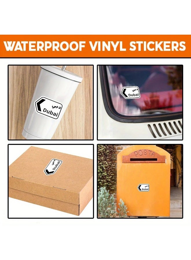 clooudiss Dubai Car Stickers – Matte Waterproof & UV-Resistant Vinyl with Arabic Words | Multi-Use Travel & Decor Accessory - Image 5