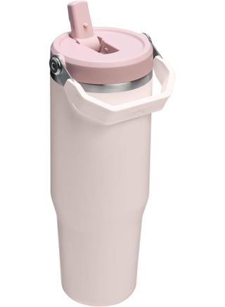 Rose Quartz Insulated Flask Durable Keeps Drinks Hot or Cold Perfect for Daily Adventures - view 2
