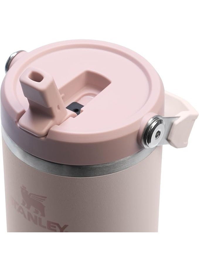 Stanley Rose Quartz Insulated Flask Durable Keeps Drinks Hot or Cold Perfect for Daily Adventures - Image 3