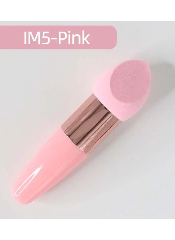 أوريتي قطعة واحدة من إسفنجة مكياج على شكل رأس فطر للنساء، إسفنجة بودرة أساس الجمال بمقبض ناعم الشكل