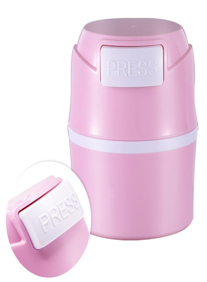 Embagol Eyelash Glue Storage Container Tank - Adhesive Jar Stand Makeup Case Cosmetic Storage Tank - Pink - Image 1