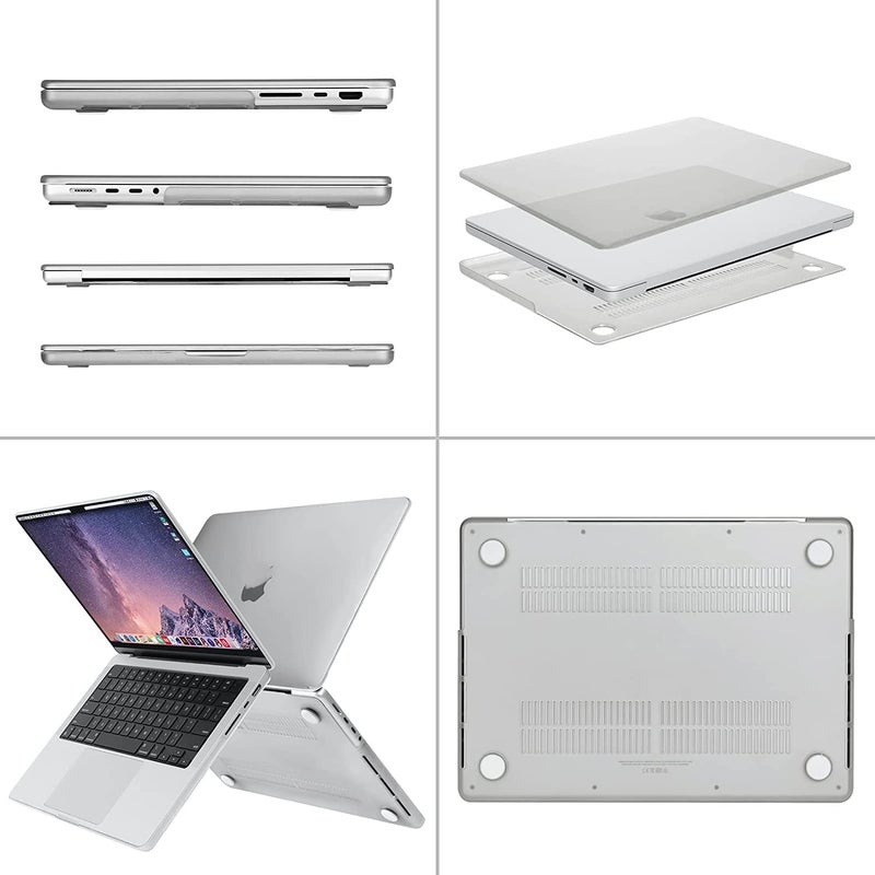 MOCA Case Compatible with MacBook Pro 16 inch Case 2024-2021 M4 M3 M2 M1 Pro/Max with Touch ID A3403 A3186 A2991 A2780 A2485, Hard Shell Cover Case (Smoky Clear) - Image 3