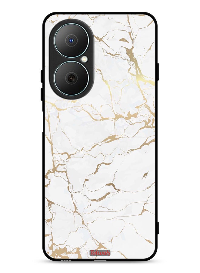 Tolwak Huawei Nova Y73 Protective Case Cover Marble Pattern