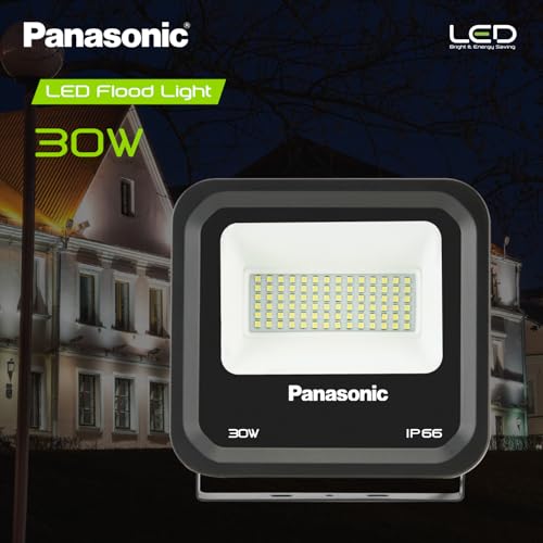 Panasonic Polycarbonate 30 Watt Outdoor Waterproof Flood Light,Fire Retardant Grade LED Flood Light for Outdoor Lighting,Area Lighting,Boundaries Area,Parks & Sports Ground,(Cool White,PFLM24307-4) - Image 5