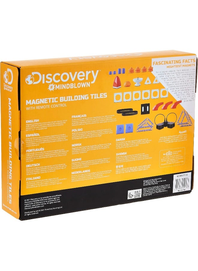 Discovery Discovery Mindblown Magnetic Building Tiles with Remote Control Activity Kit (34 pieces) - Image 3