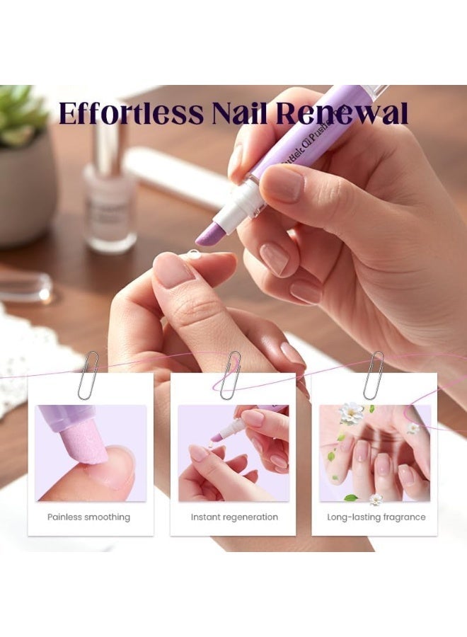ATRJSZ 2-in-1 Cuticle Pusher & Oil Pen, 2026 New Cuticle Oil Pusher Pen, Portable Nail Care Pen Instant Cuticle Remover Tools for Dry Damaged Nails Hangnails Moisturizes Strengthens Brightens (2 PCS) - Image 4