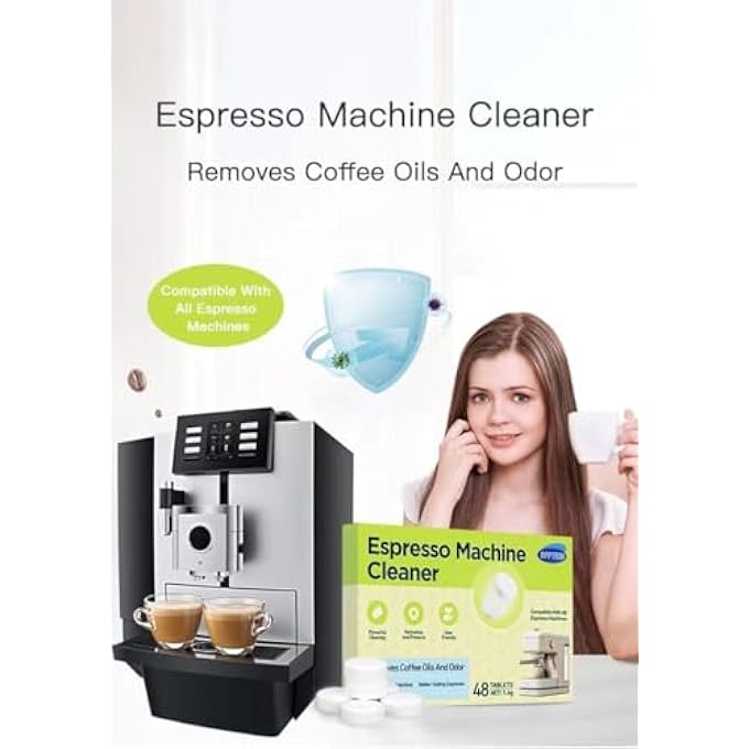 APPTRIN Coffee Machine Descaler And Cleaner Tablets Effervescent Tablet Descaling Agent Kitchen Accessories Household Cleaning Cleans Internal Parts Portafilter Inaccessible Areas 32 Pcs - Image 3