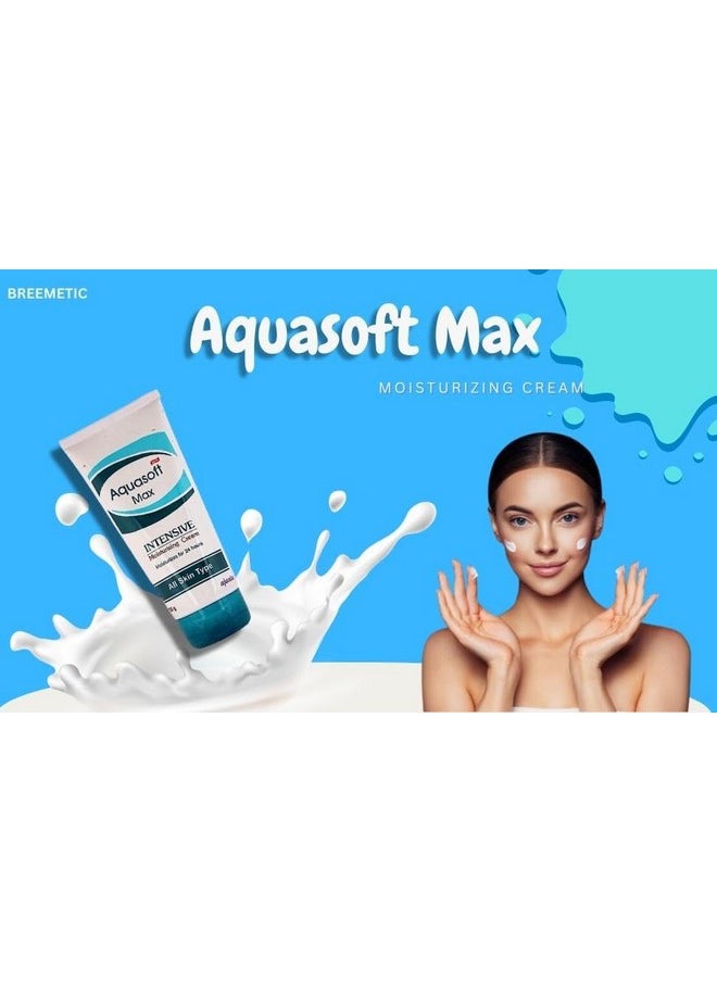 BREEMETIC New Aqua soft Max intensive Moisturising Cream, for All Skin type (150gm)  - Image 4
