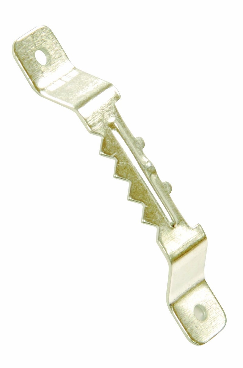 أو أو كيه OOK 50652 علاقات منشارية صغيرة مع مسامير، علب مرتبة، 25 مجموعة، 25 مجموعة فضية - Image 1