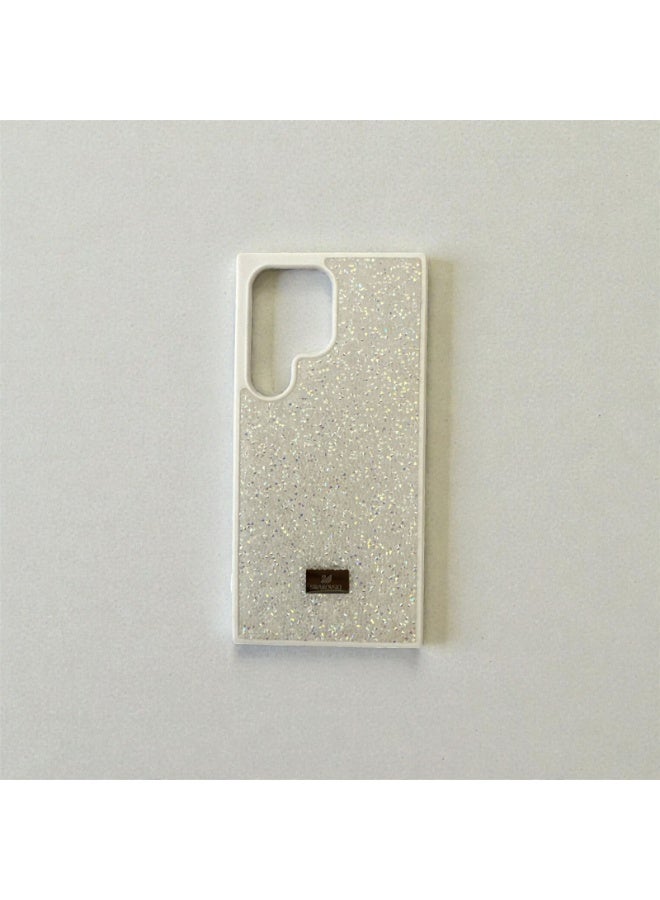SWAROVSKI Samsung S24 Ultra White Swarovski-Style Glitter Case - Image 1