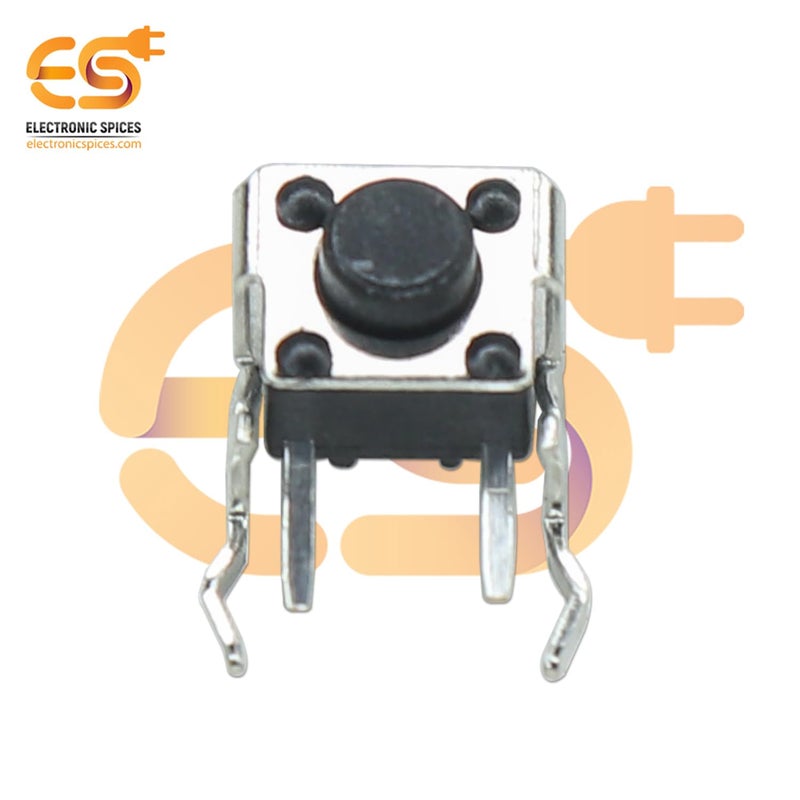 Electronicspices Electronic Spices 6x6x5mm 2 Pin Right Angle Push Button Momentary Tactile Switch Pack of 10  - Image 4