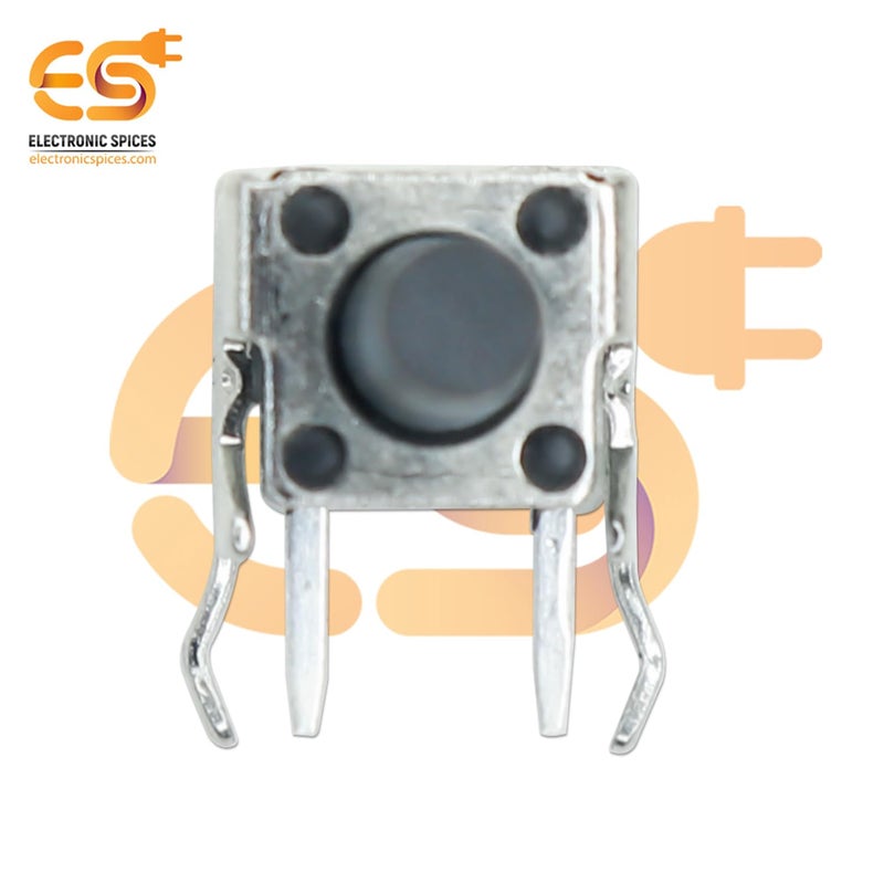 Electronicspices Electronic Spices 6x6x5mm 2 Pin Right Angle Push Button Momentary Tactile Switch Pack of 10  - Image 3
