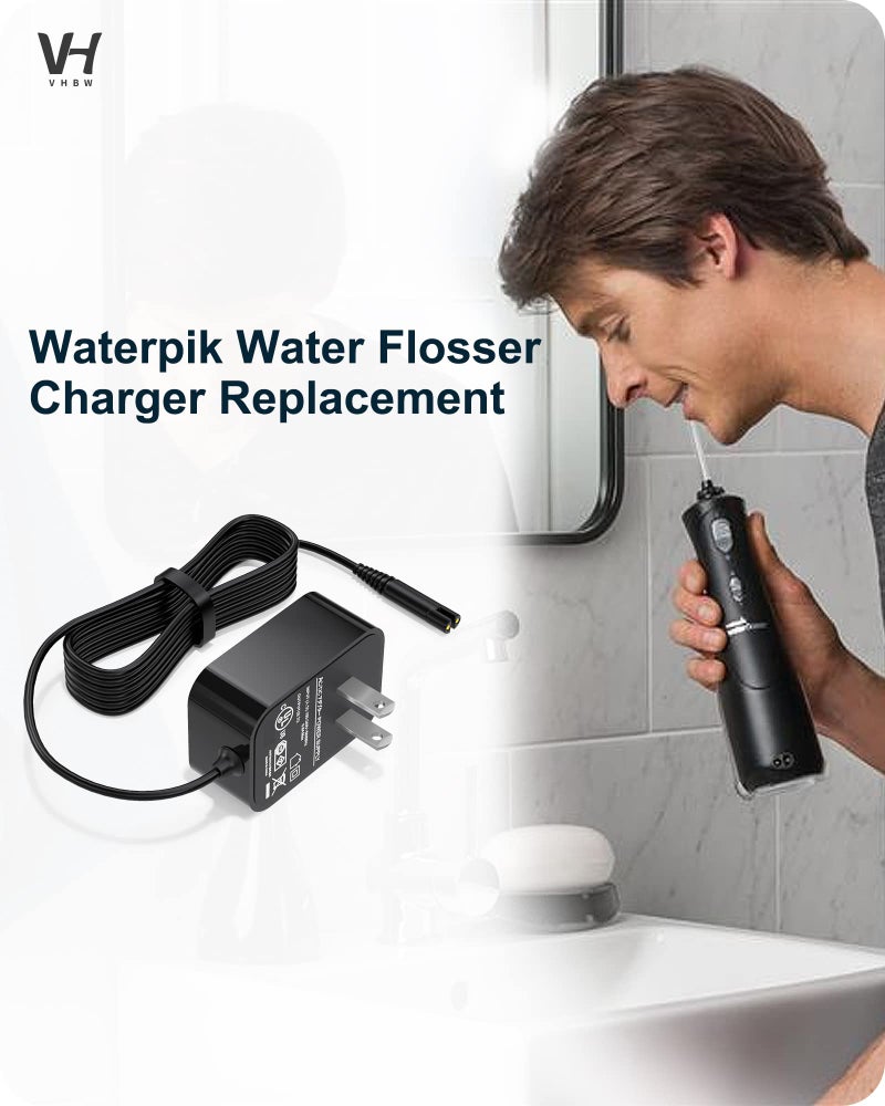 VHBW for Waterpik Replacement Charger, Compatible with Waterpik WP360 WP360W WP462 WP462W WP450 WP450W Water flosser Power Cord - Image 3