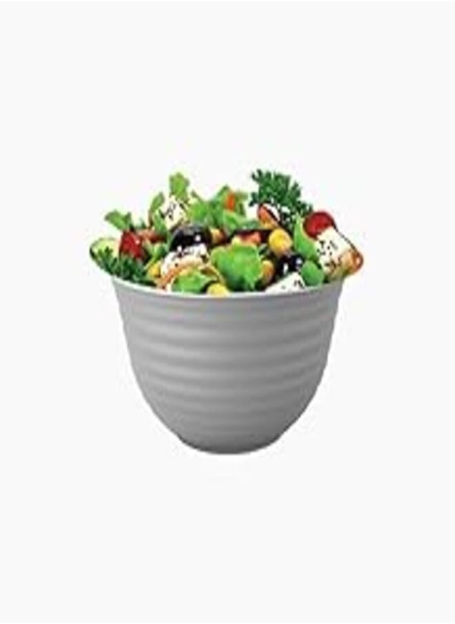 AKSA - Aksa 06/1141 Plastic Solo Bowl 3-Pieces Set, 500 ml Capacity, Grey - Image 1