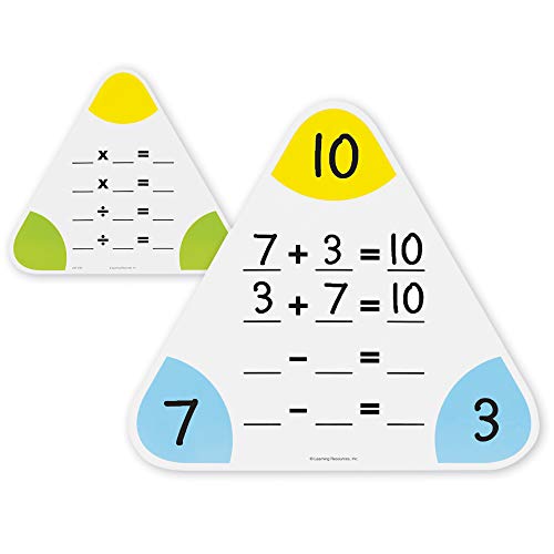 Learning Resources ألواح عائلة الحقائق القابلة للمسح للرياضيات الأساسية من ليرنينغ ريسورسز - Image 5