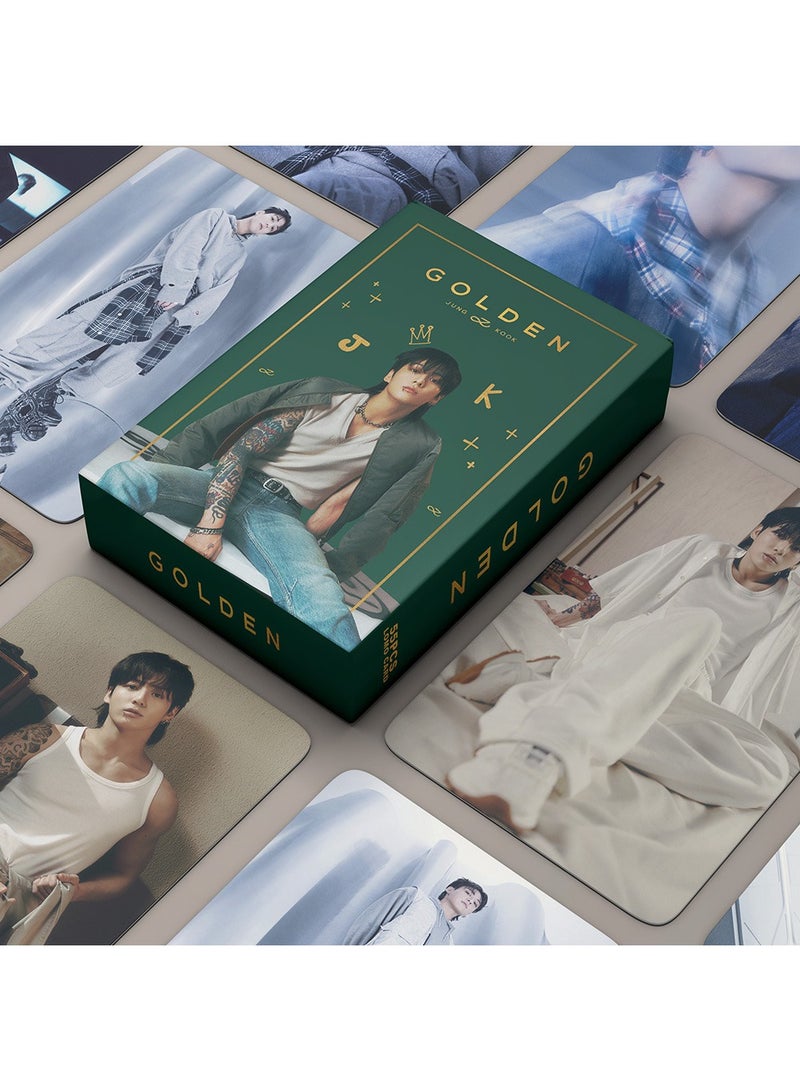 بطاقات جونغكوك-الذهبية-لومو الجديدة 55 قطعة - Image 1