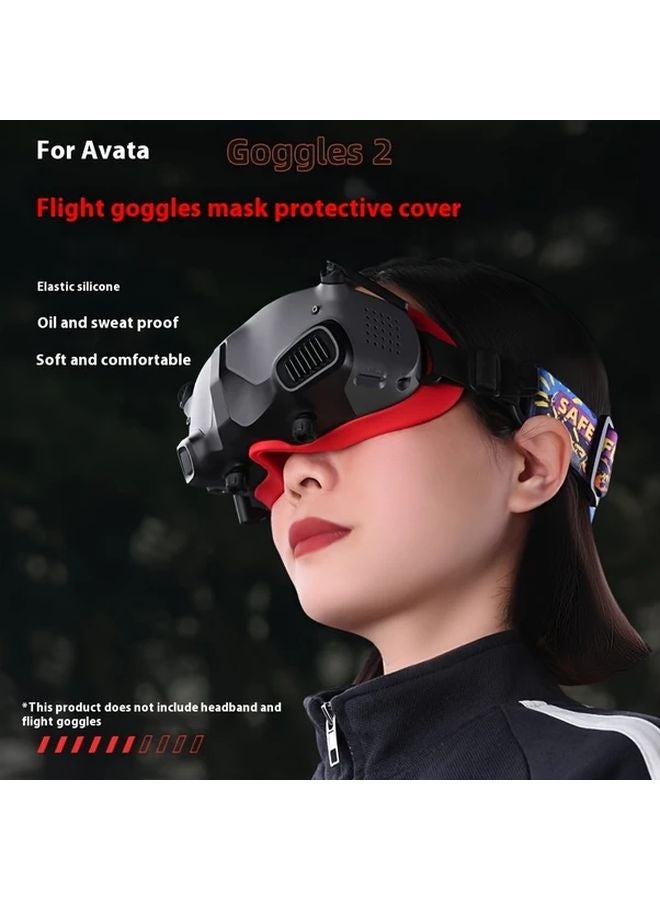 Black Eye Cover Protective Case Anti Slip Accessories for DJI Avata Goggles 2 - Image 4