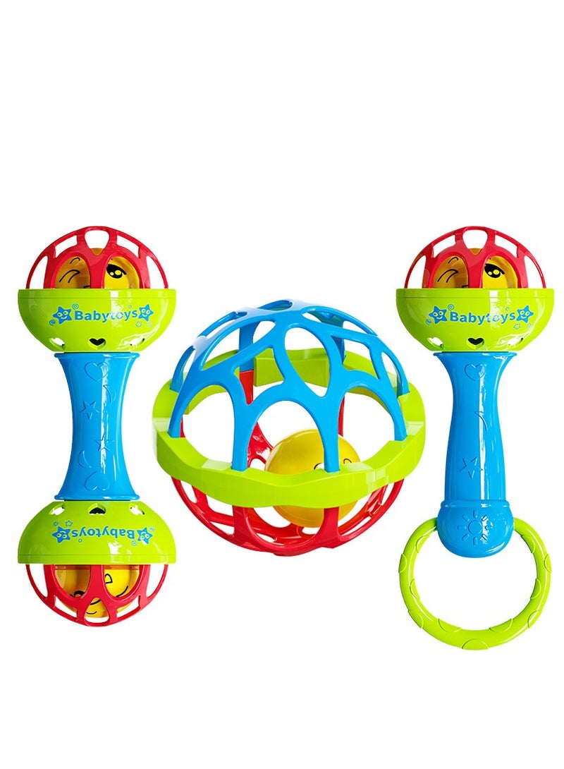 3pcs Set Hand Cranked Toy, Suitable for Babies Aged 0-3 Years Old, Used to Exercise Grip Strength, Hearing Toy, Newborn, Thanksgiving Holiday Gift, - Image 5