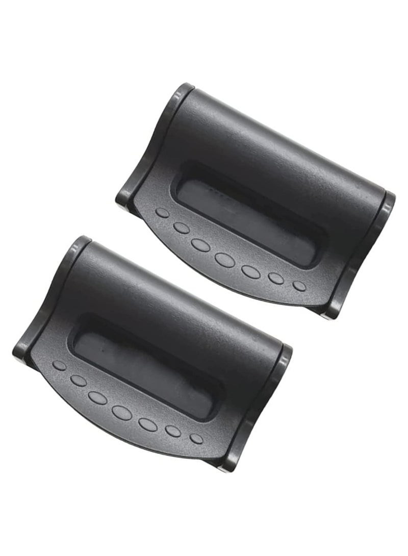 SYOSI Car Seat Belt Clip, 4 Pack Seatbelt Adjuster for Adults, Comfort Universal Auto Shoulder Neck Strap Positioner (Black) - Image 1