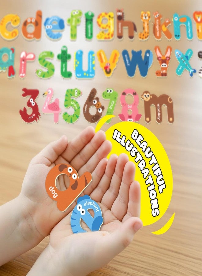Play Panda Magnetic Animal ABC Magnets Small Letters Large Size Magnetic Letters in Cute Animal Design - Lowercase Letters - Educational Toys Set Spelling Learning Games for Kids, Toddlers 3 4 5 Years Old - Image 5