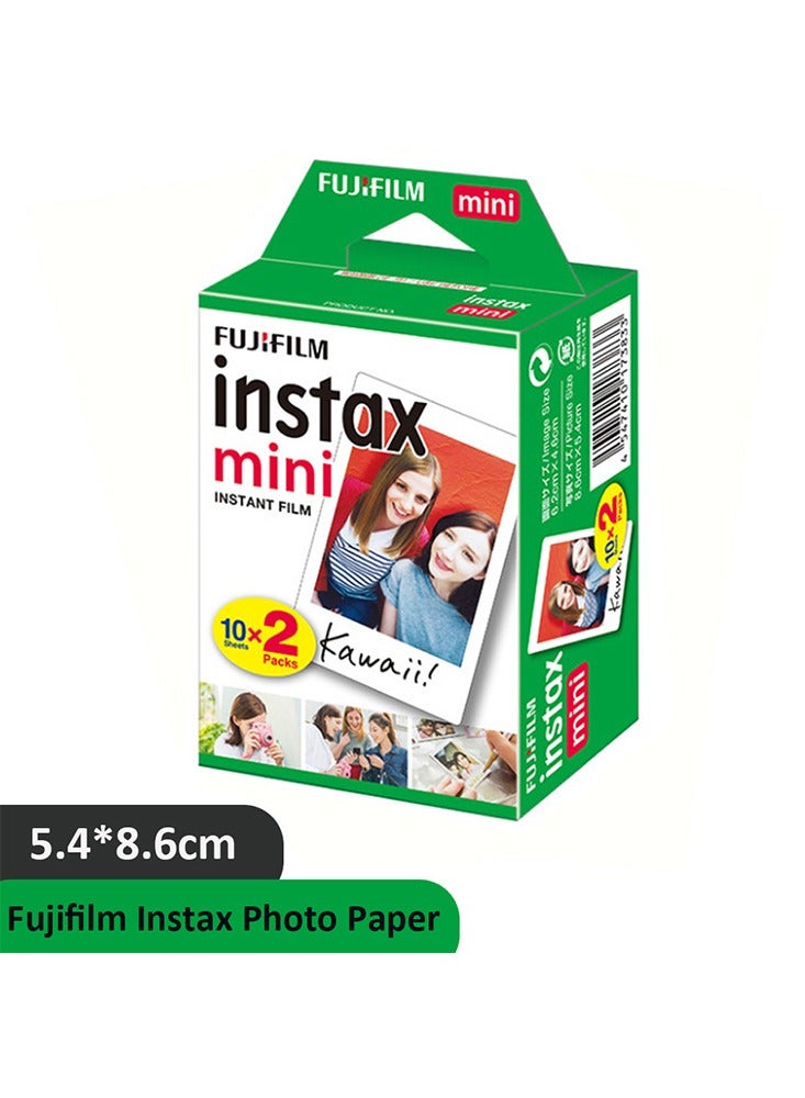 FUJIFILM 20-Sheet Instax Film Photo Paper Instant Mini Film