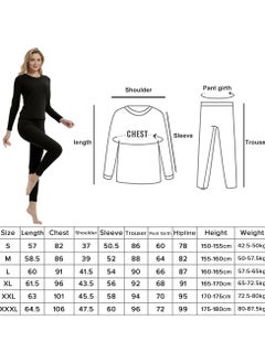 Thermal Underwear for Women Fleece Lined Base Layer Pajama Set Cold Weather（Black） - pzsku/Z5BF42C36FE1D3DC939A2Z/45/_/1740217162/dcce8dda-3de5-493d-b583-7104112bb624