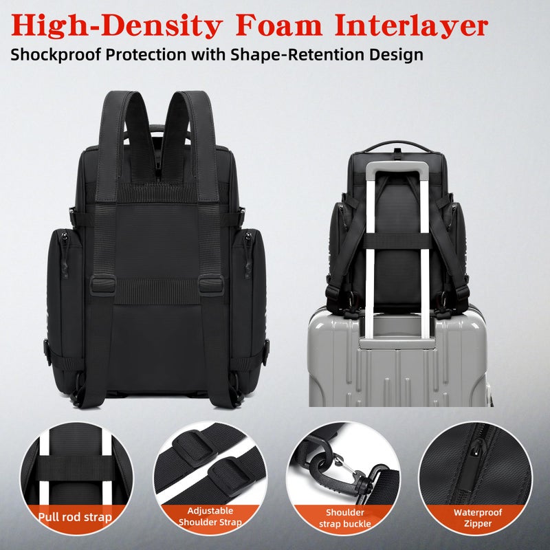 WINPRIM 19L Reflective Bike Rack Bag Large Capacity Waterproof Rear Bag with Rain Cover E-Bike Bicycle Accessories Basket Storage Crossbody Saddle Shoulder Rear Seat Luggage Pouch Bag Accesorios Bicicletas - Image 4