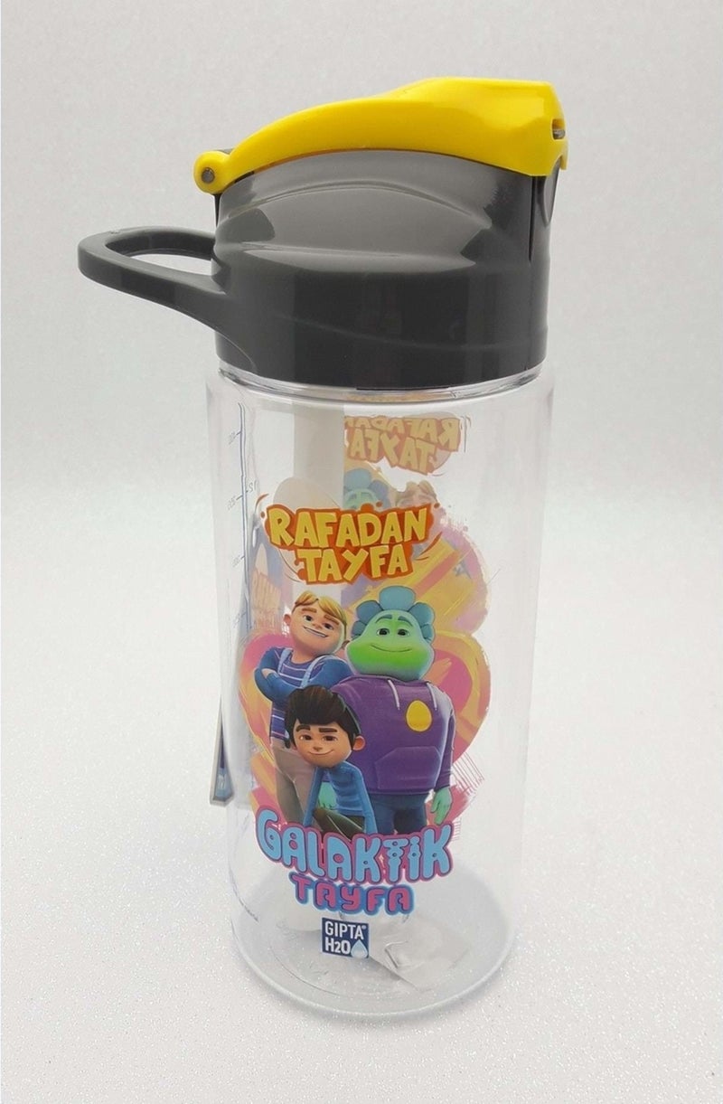 Rafadan Tayfa Thick Tritan Flask with Straw 500 cc Gray