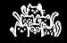 MAKTEM Peeking Cats Window Vehicle Sticker Cute 6 Cats JDM Vinyl for Car Accessory Window Side Bumper Trunk White - Image 2