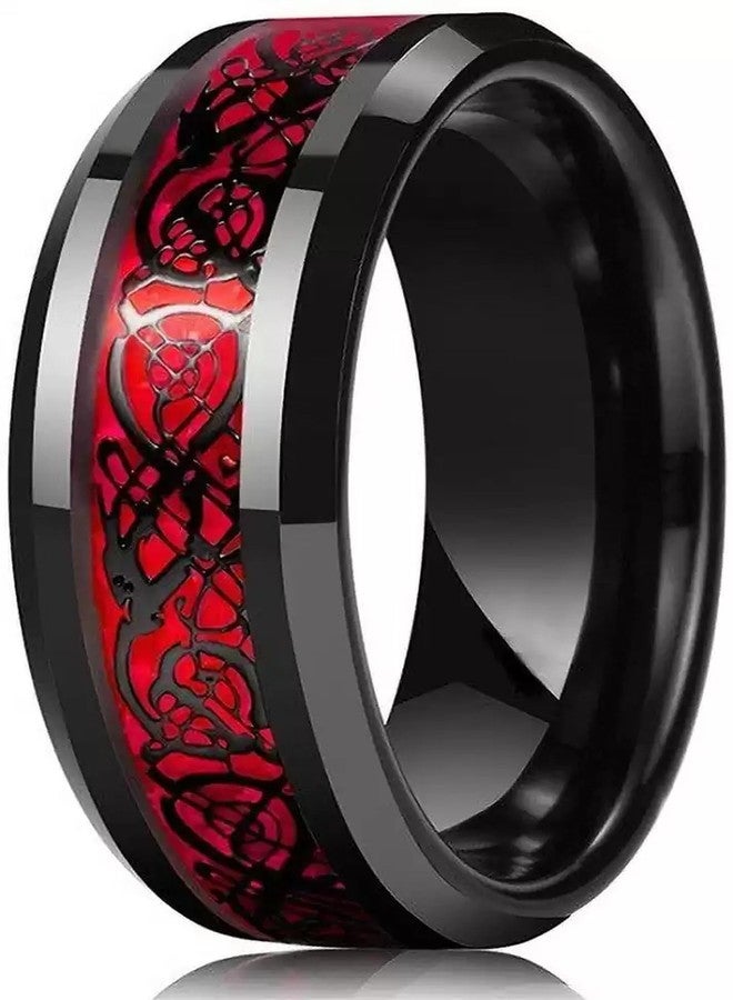 IGA COLLECTION Valentine Stylish Fashionable Latest Combo Gold Blue Silver & Red Dragon Ring (20) - Image 4