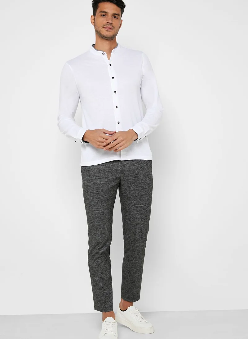 Robert Wood Grandad Collar Shirt