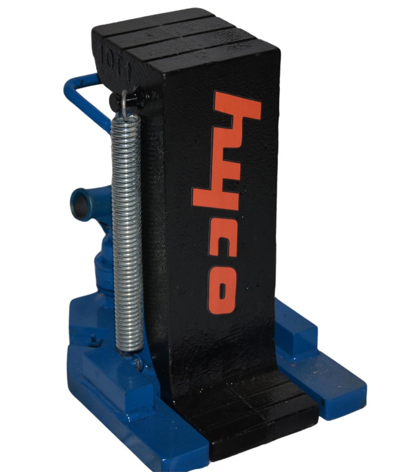 HYCO Hydraulic Toe Jack, 10/20 Ton Capacity, MHC-5 R6, Heavy Duty Machine Lifting Tool, Blue - Image 2