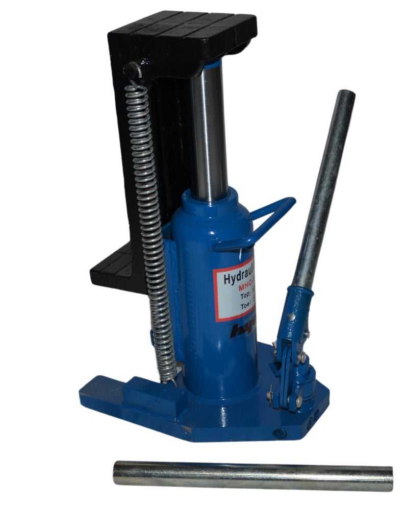 HYCO Hydraulic Toe Jack, 10/20 Ton Capacity, MHC-5 R6, Heavy Duty Machine Lifting Tool, Blue - Image 4