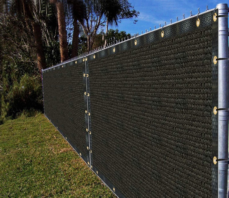 Ifence View Ifenceview 4'x5' to 4'x100' Black Shade Cloth Fence Privacy Screen Panels Mesh for Yard Garden Deck Balcony Railing (4'x8') - Image 1