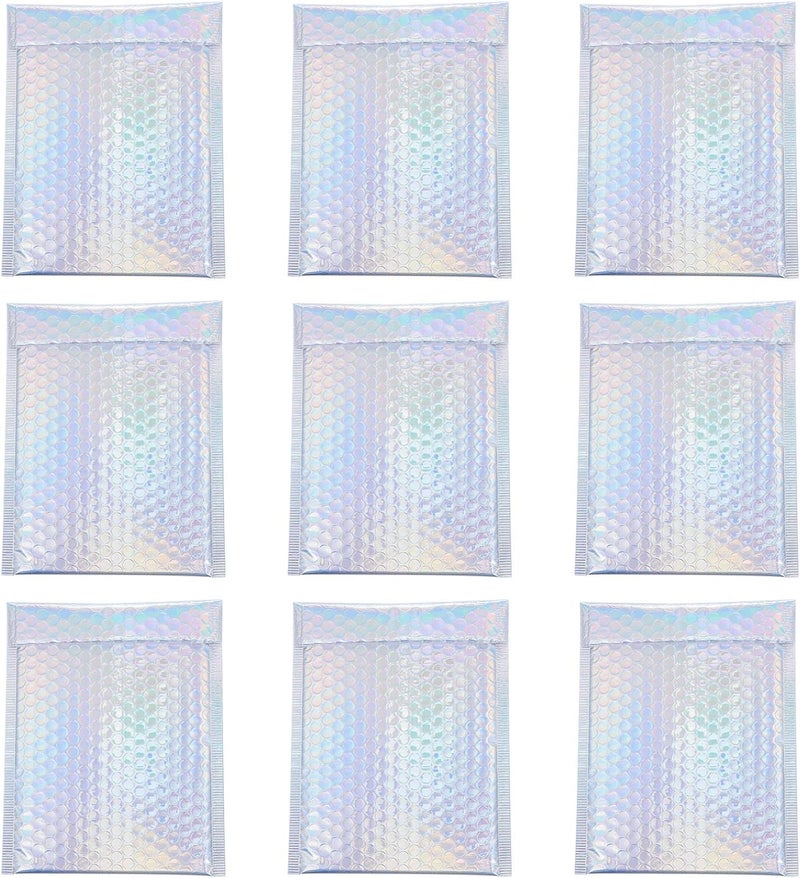 klarako 25pcs Bubble Mailers Padded Envelopes Self Sealing Bulk Bubble Envelopes Mailing Shipping Envelopes Metallic Cushion Bag for Packaging Wrapping - Image 1
