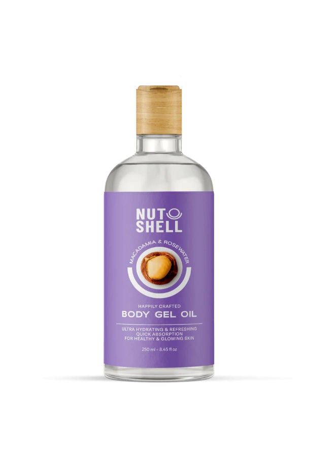 NUT SHELL Body Gel Oil Macadamia & Rose Water 250 ml