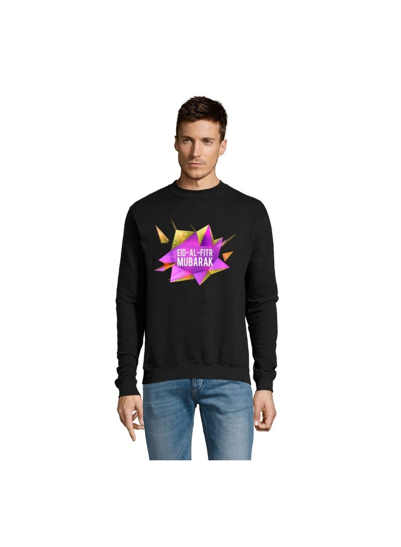 PRINTSHOP4ME Eid Men's Sweatshirt–100% Cotton Fabric|Sweatshirt For Men|Casual Wear|Long Sleeve Round Neck Sweatshirt|Eid Festive Sweatshirt - Image 1