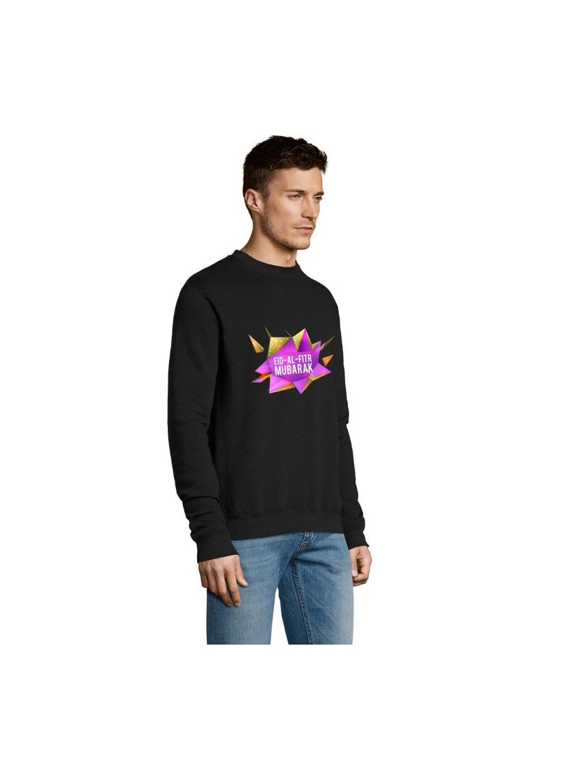 PRINTSHOP4ME Eid Men's Sweatshirt–100% Cotton Fabric|Sweatshirt For Men|Casual Wear|Long Sleeve Round Neck Sweatshirt|Eid Festive Sweatshirt - Image 3