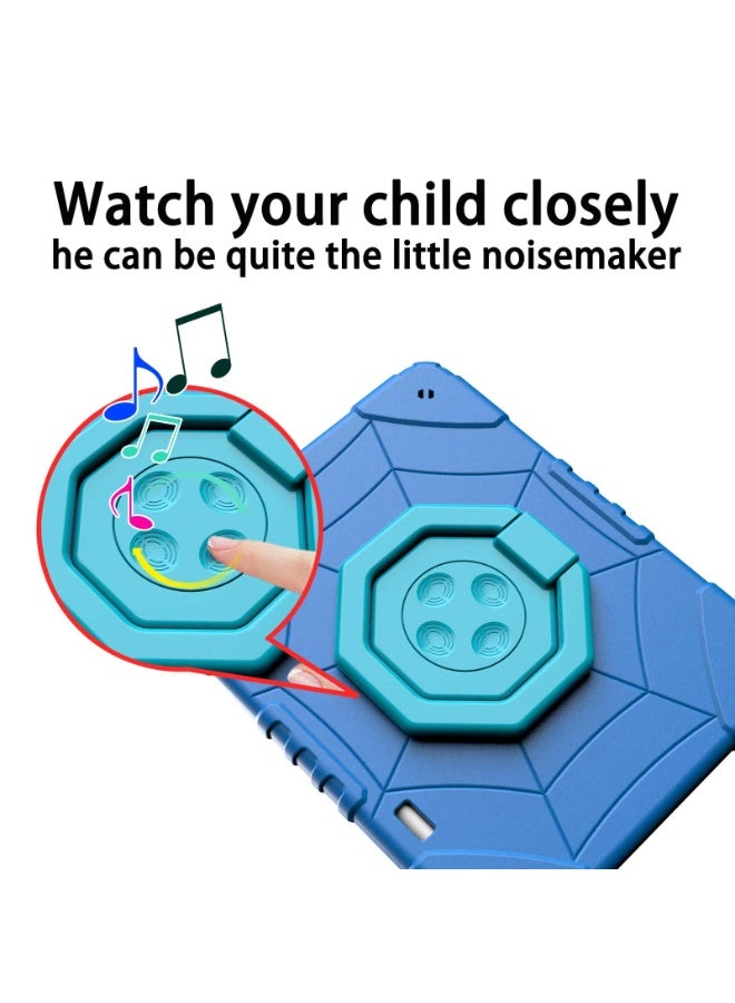 عام غطاء آيباد إير M2 2024 مقاس 11 بوصة مع حامل قائم بزاويتين للأطفال، مقاوم للصدمات، غطاء متين واقي مع حامل قلم. - Image 5