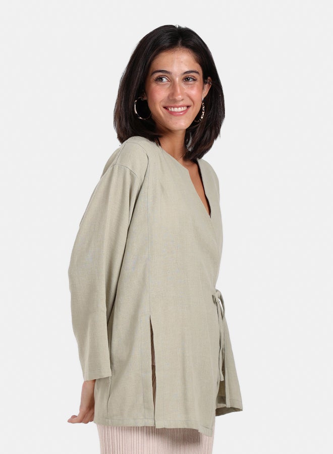 Clue Tencel Wrap Kimono  - Image 2
