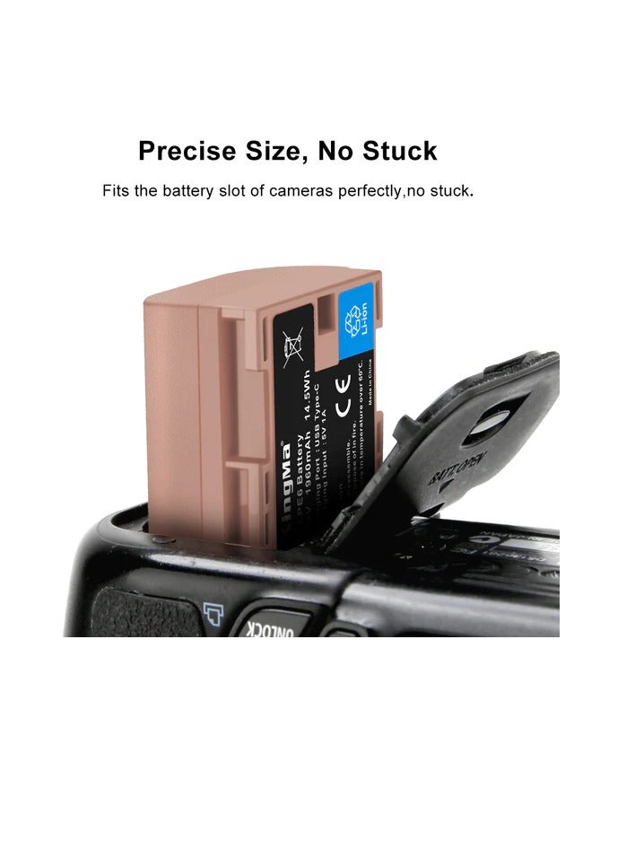 كينج ما بطارية KingMa من نوع LP-E6 مع منفذ شحن يو اس بي Type C لكاميرات CANON EOS المتوافقة - Image 4